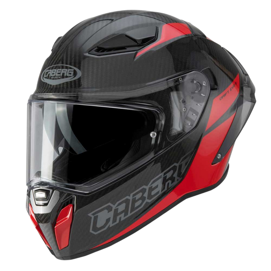 Drift Evo II Nova Red Motorcycle Helmet (Carbon)