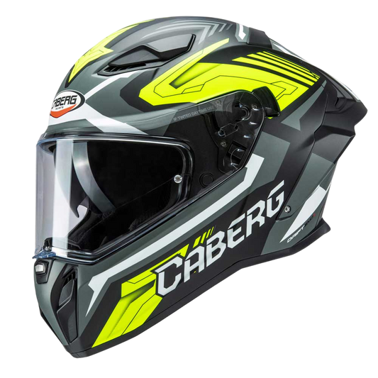 Drift Evo II Jarama Matt Black, Grey & Yellow Fluo Motorcycle Helmet