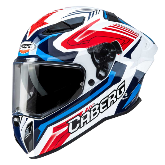 Drift Evo II Jarama White, Red & Blue Motorcycle Helmet