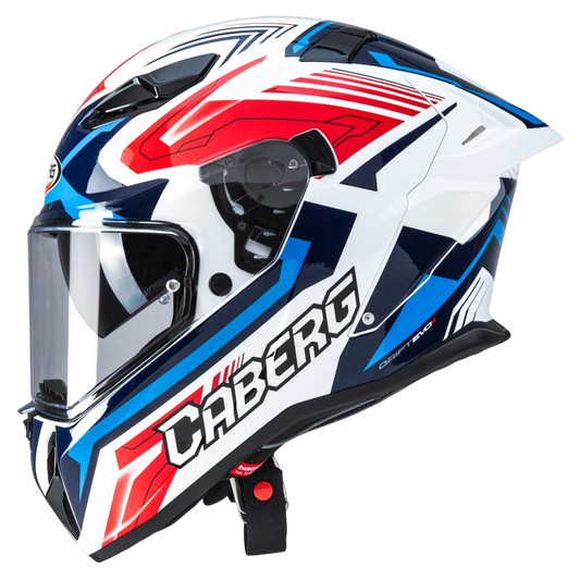 Drift Evo II Jarama White, Red & Blue Motorcycle Helmet
