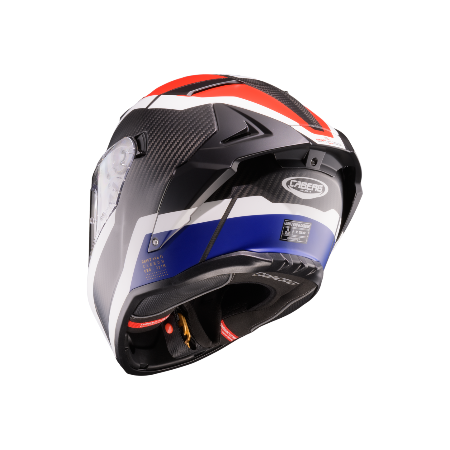 Drift Evo II Matt Carbon CBR Full Face Motorbike Helmet