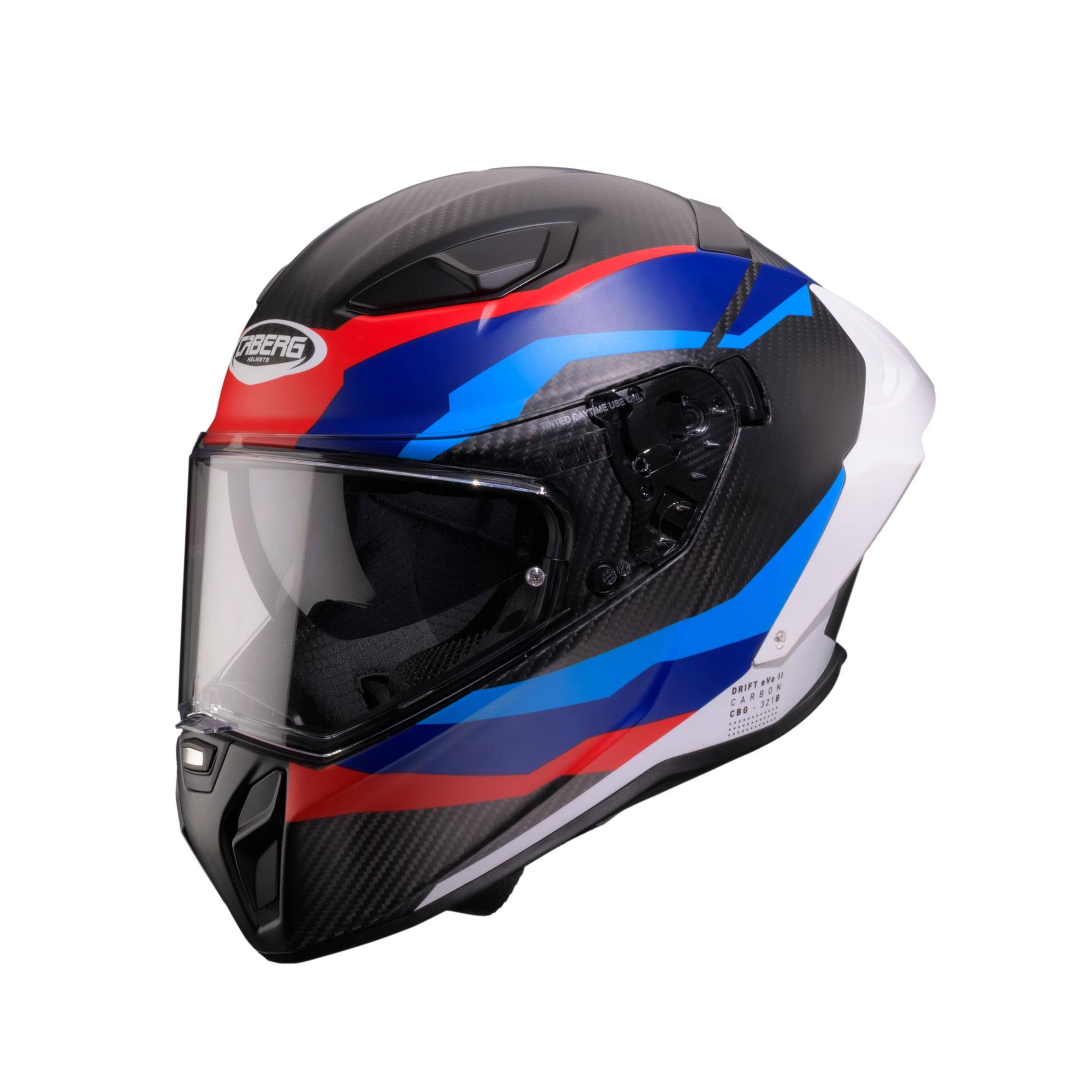 Drift Evo II Matt Carbon Msport Full Face Motorcycle Helmet