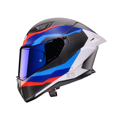 Drift Evo II Matt Carbon Msport Full Face Motorbike Helmet