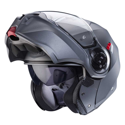 Duke Evo Matt Gun Metal Motorbike Helmet