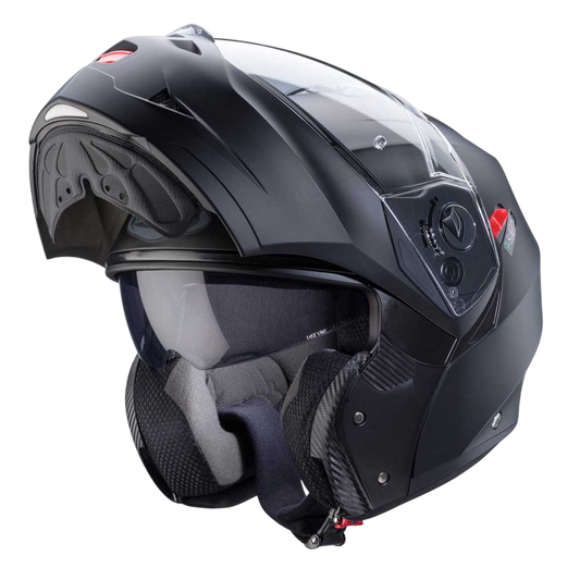 Duke X Matt Black Motorcycle Helmet