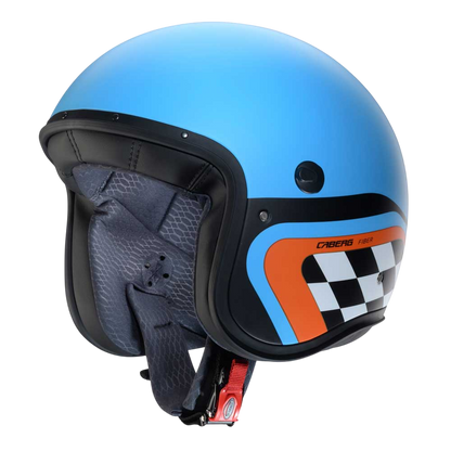 Freeride X Daytona Matt Blue, Black & Orange Motorcycle Helmet