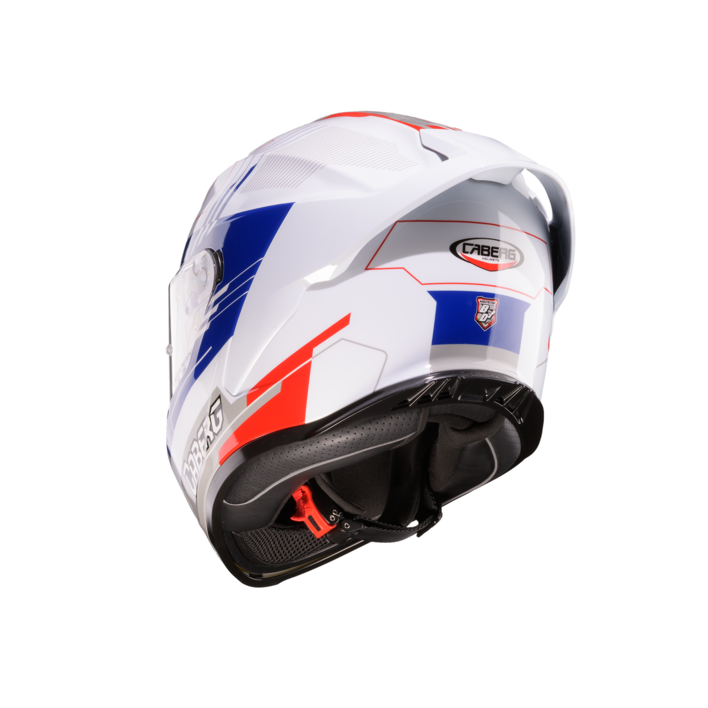 Roxter Colt White, Red, Blue & Grey Full Face Motorbike Helmet