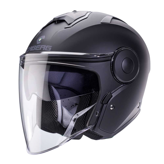 Soho Matt Black Motorcycle Helmet
