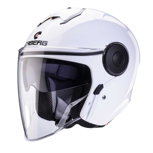 Soho White Motorcycle Helmet