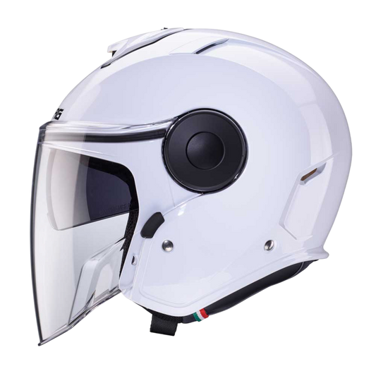 Soho White Motorcycle Helmet