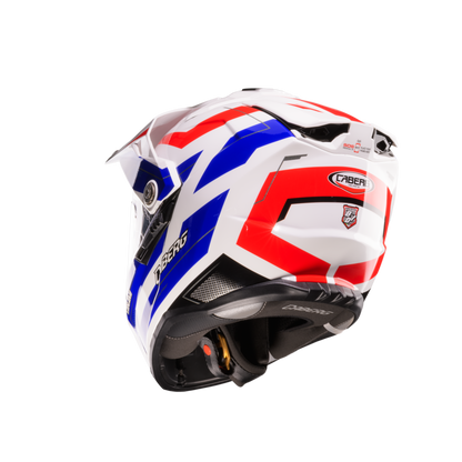 Tanami Ranger White, Red & Blue Full Face Motorbike Helmet