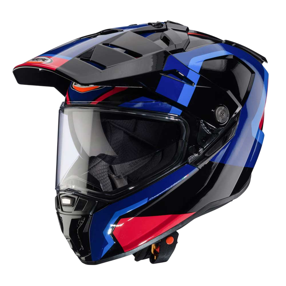 Tanami Scram Black, Red & Blue Motorcycle Helmet