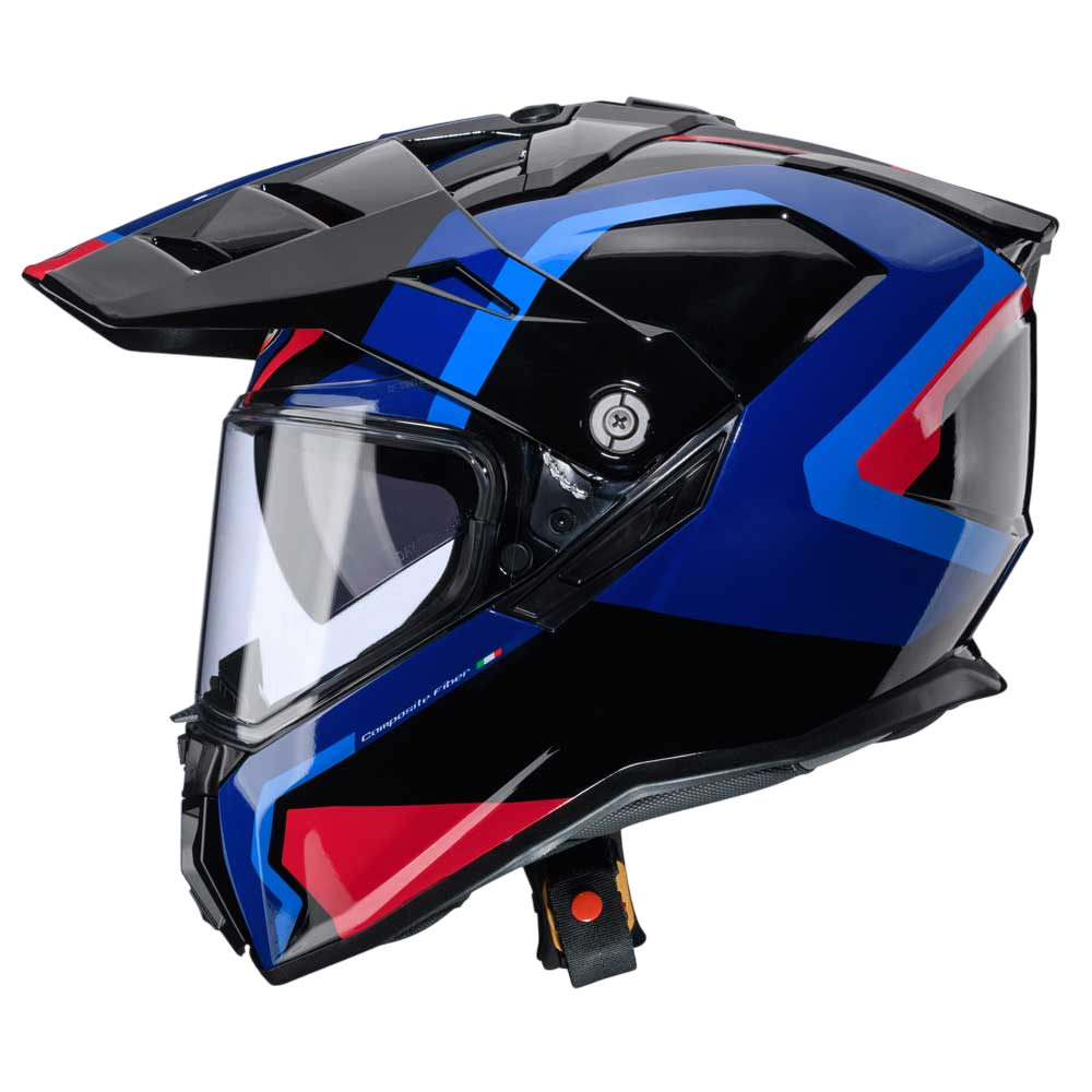 Tanami Scram Black, Red & Blue Motorcycle Helmet