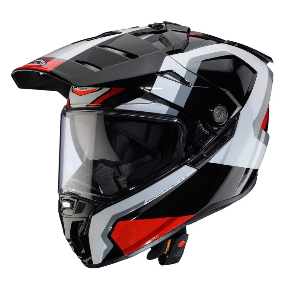 Tanami Scram Black, Red & White Motorcycle Helmet