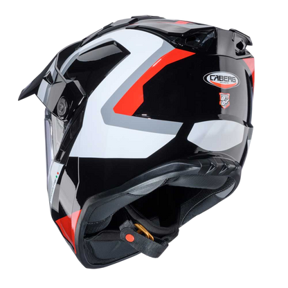 Tanami Scram Black, Red & White Motorcycle Helmet