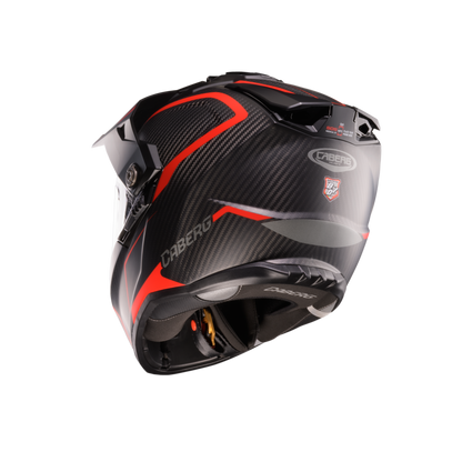 Tanami Carbon Gravity Red & Grey Full Face Motorbike Helmet