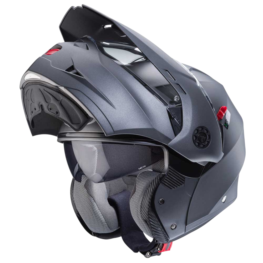 Tourmax X Matt Gun Metal Motorcycle Helmet