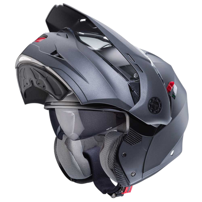 Tourmax X Matt Gun Metal Motorcycle Helmet
