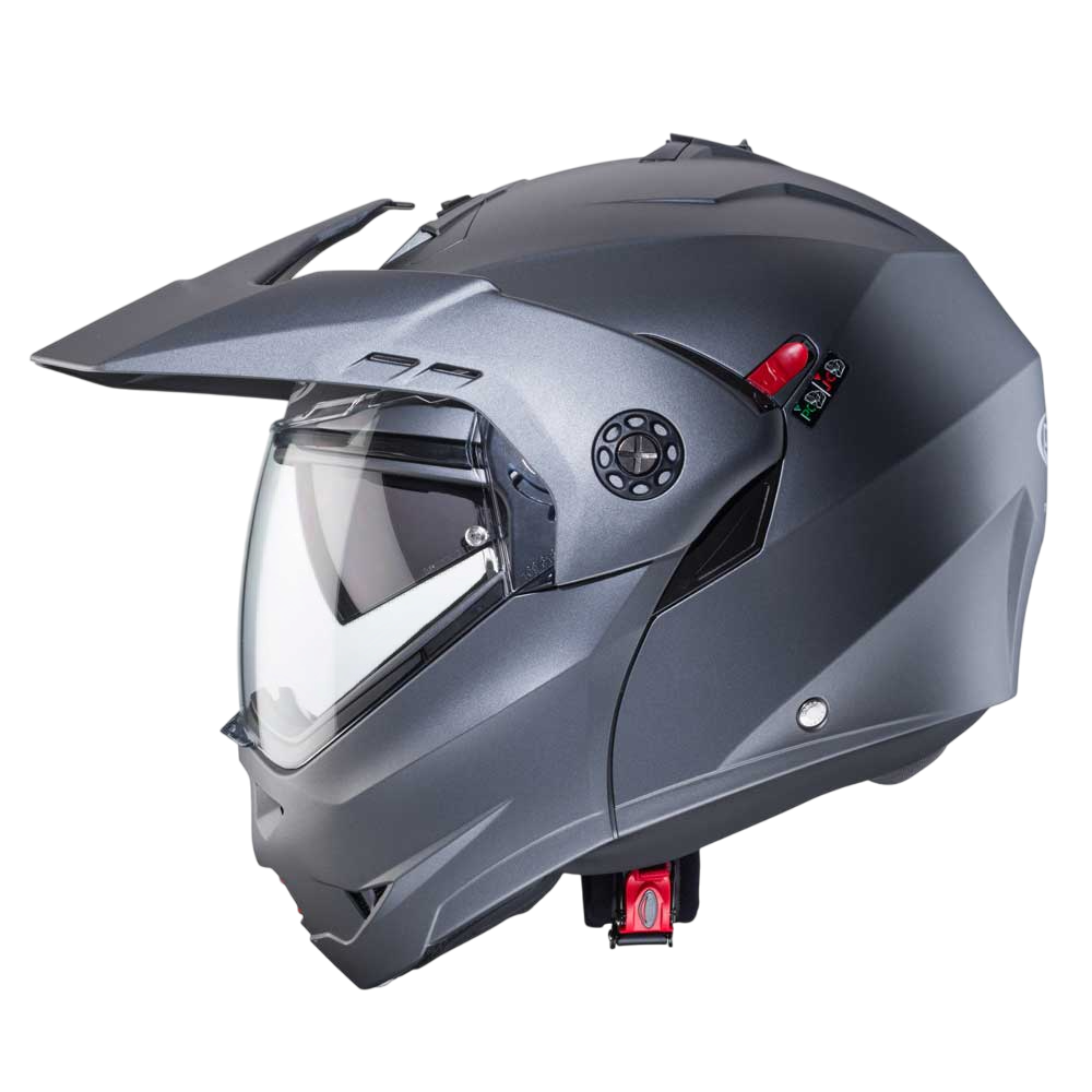 Tourmax X Matt Gun Metal Motorcycle Helmet