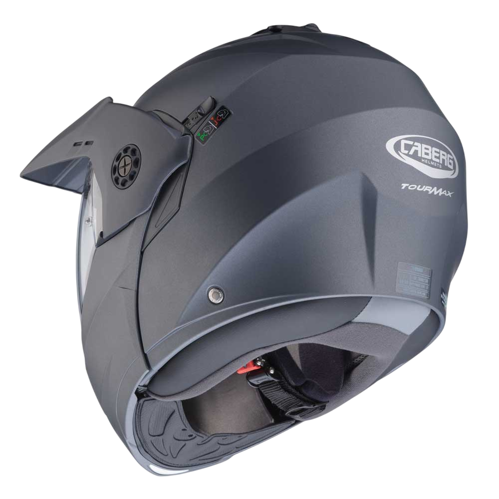 Tourmax X Matt Gun Metal Motorcycle Helmet