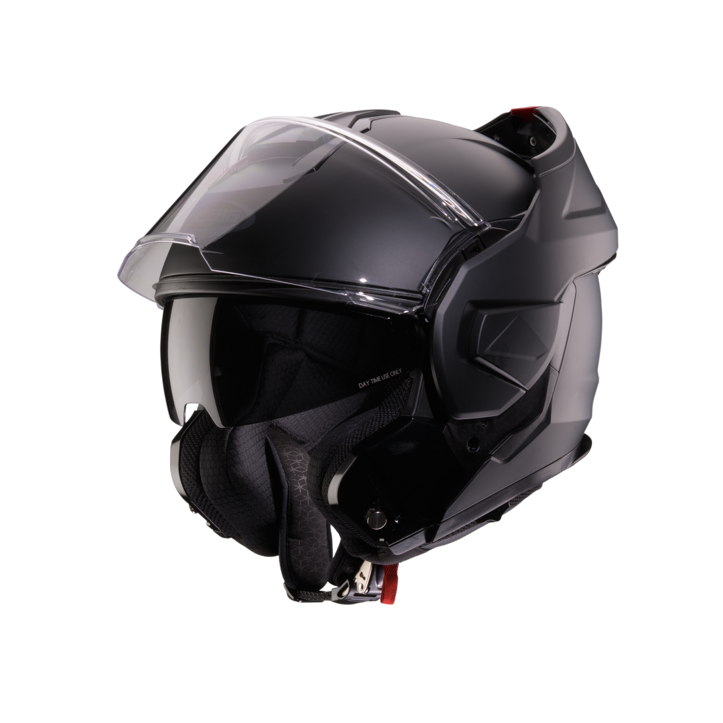 Trip Matt Black Flip Up Motorbike Helmet