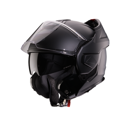 Trip Matt Black Flip Up Motorbike Helmet