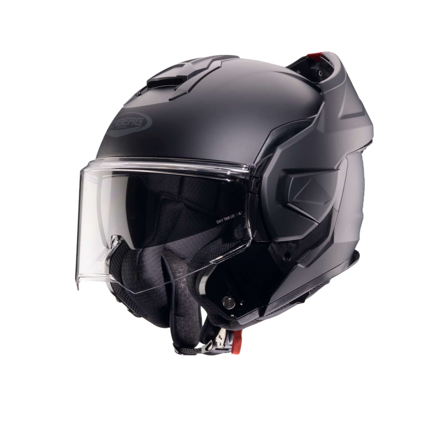Trip Matt Black Flip Up Motorbike Helmet