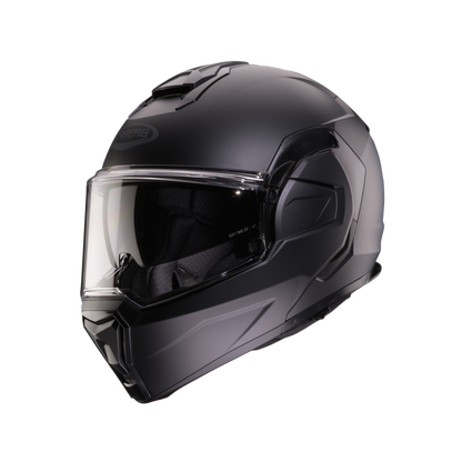 Trip Matt Black Flip Up Motorbike Helmet