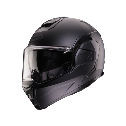Trip Matt Black Flip Up Motorbike Helmet