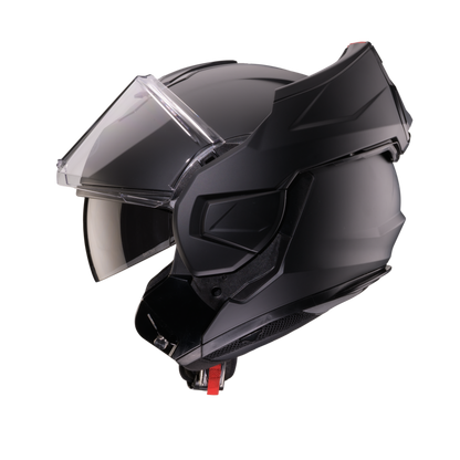 Trip Matt Black Flip Up Motorbike Helmet