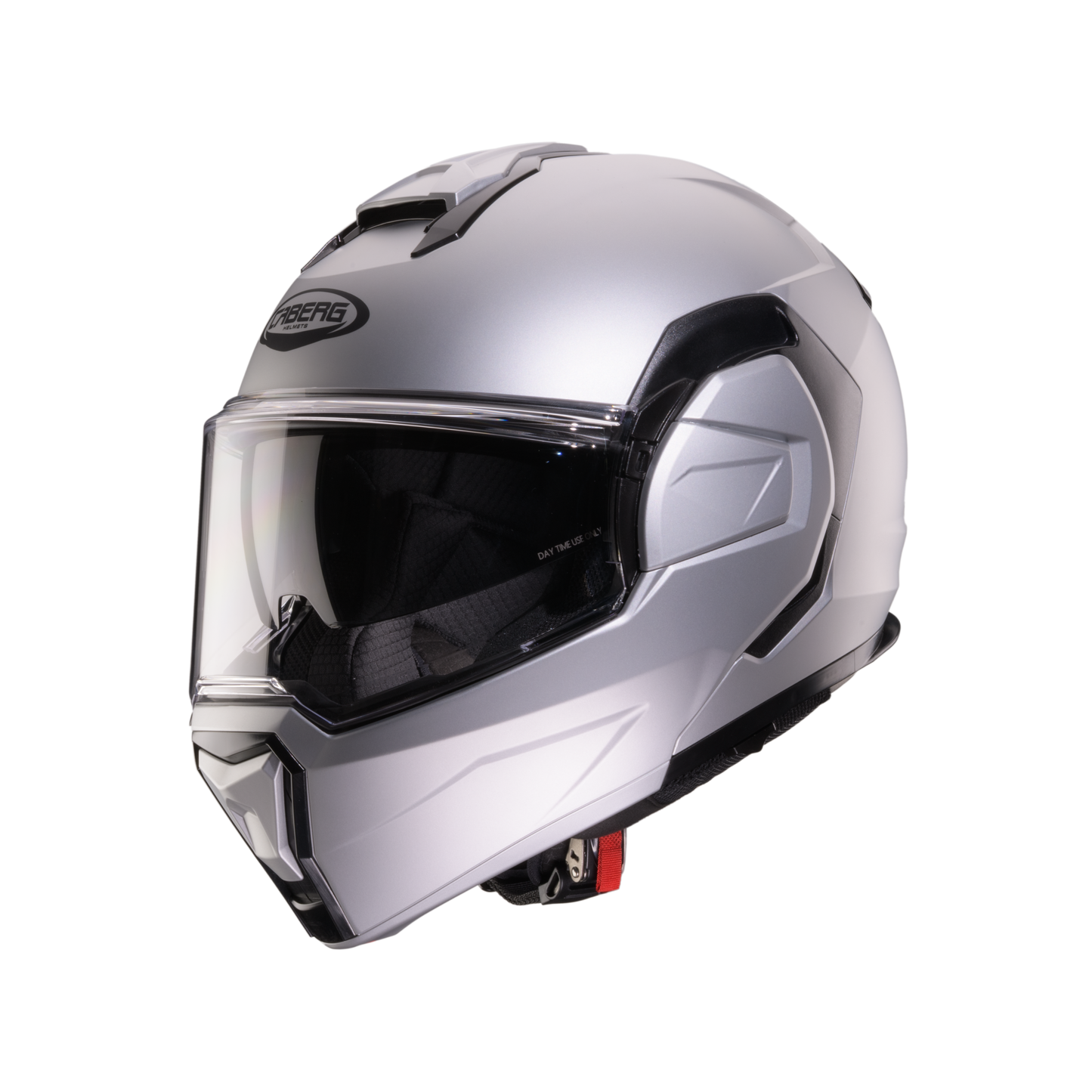 Trip Matt Silver Flip Up Motorbike Helmet