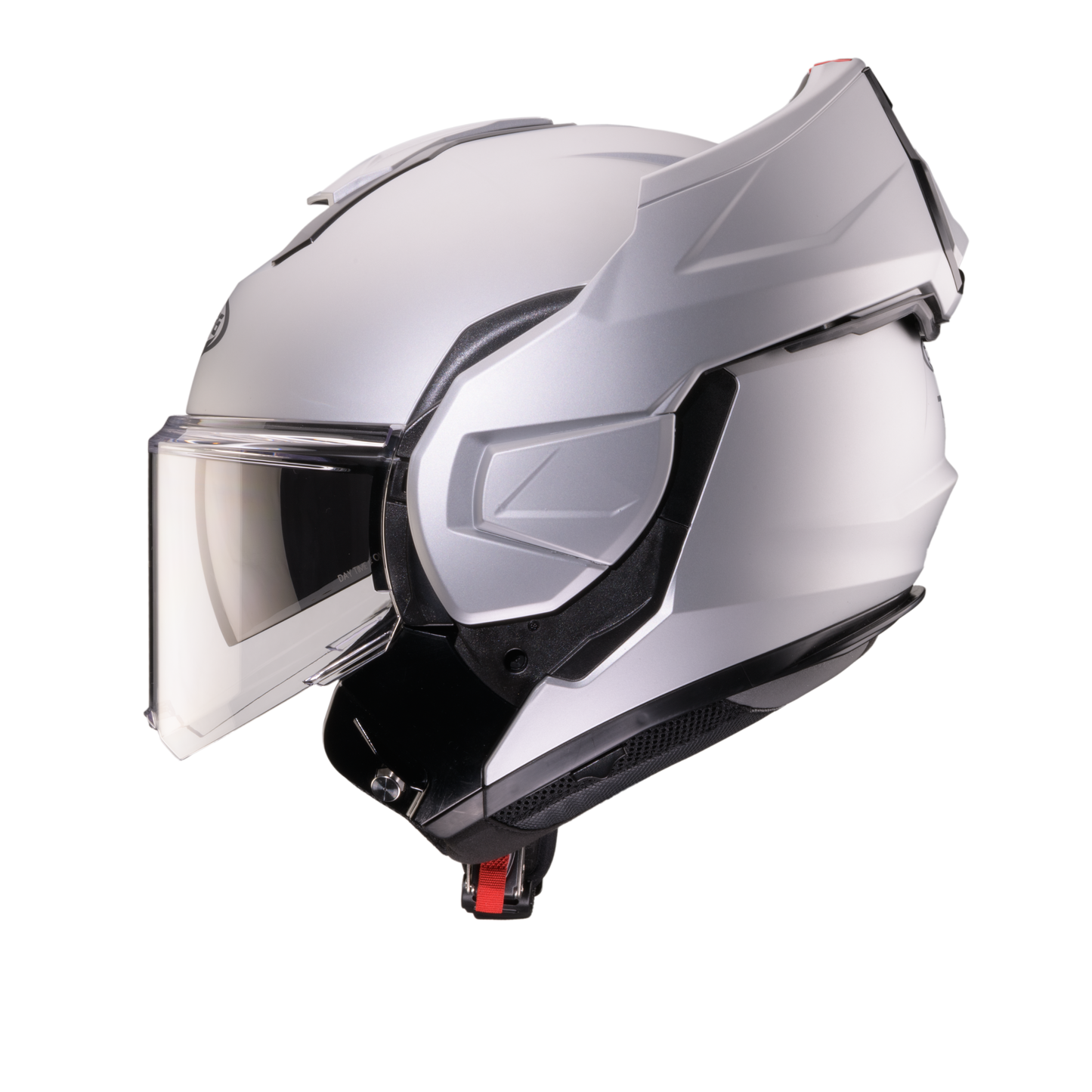 Trip Matt Silver Flip Up Motorbike Helmet