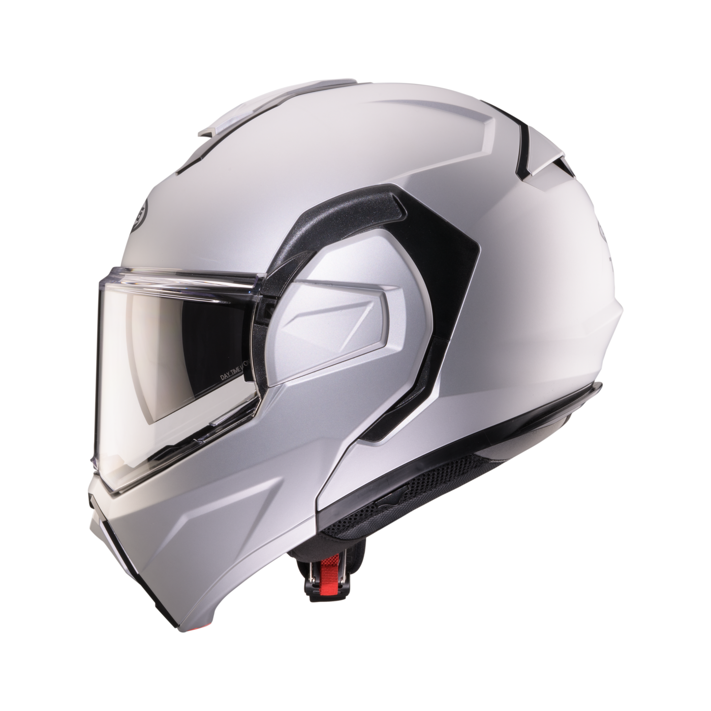 Trip Matt Silver Flip Up Motorbike Helmet