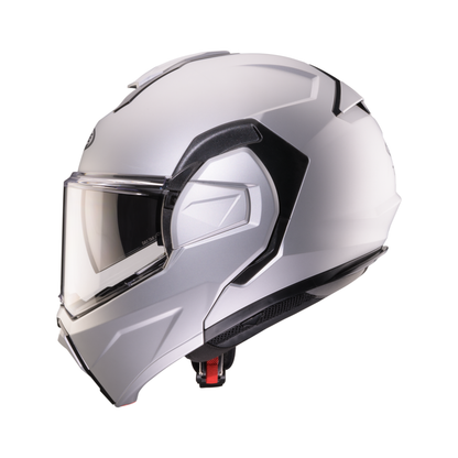 Trip Matt Silver Flip Up Motorbike Helmet