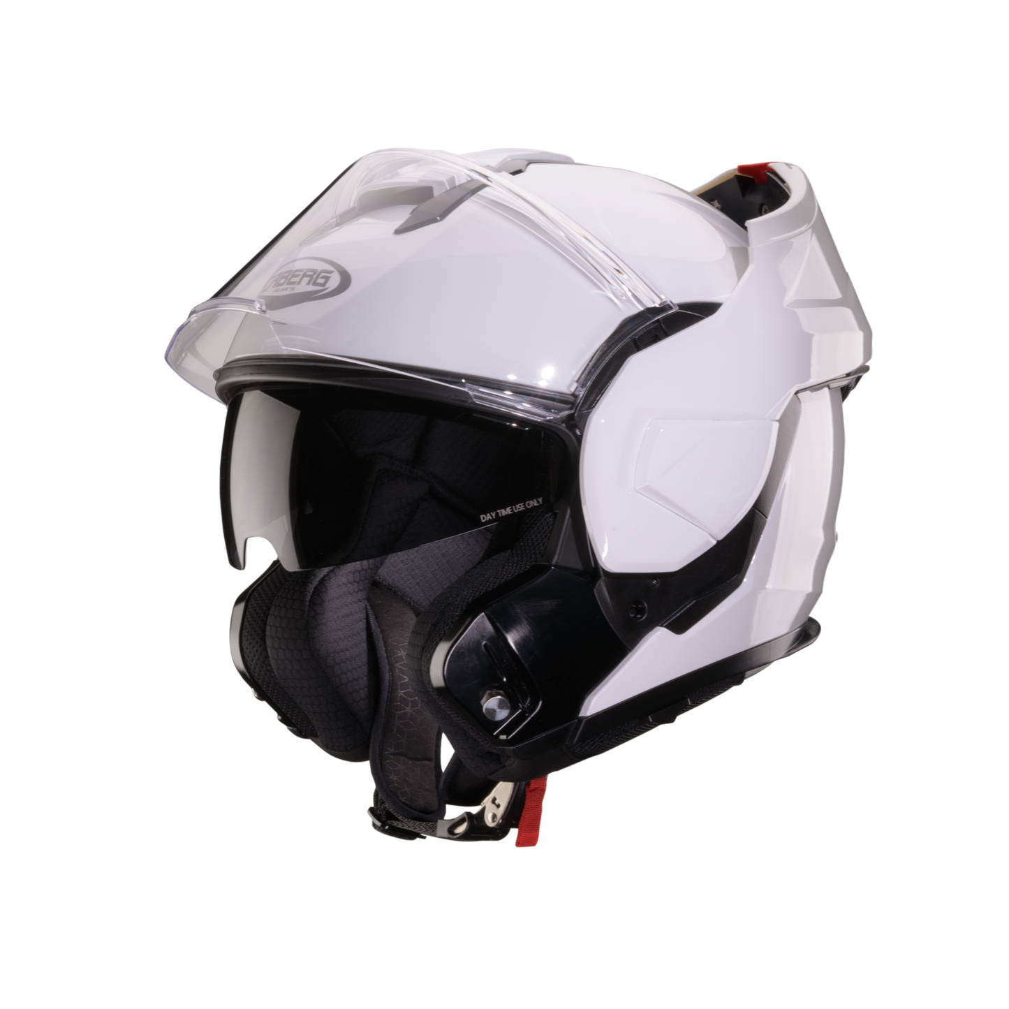 Trip White Flip Up Motorbike Helmet