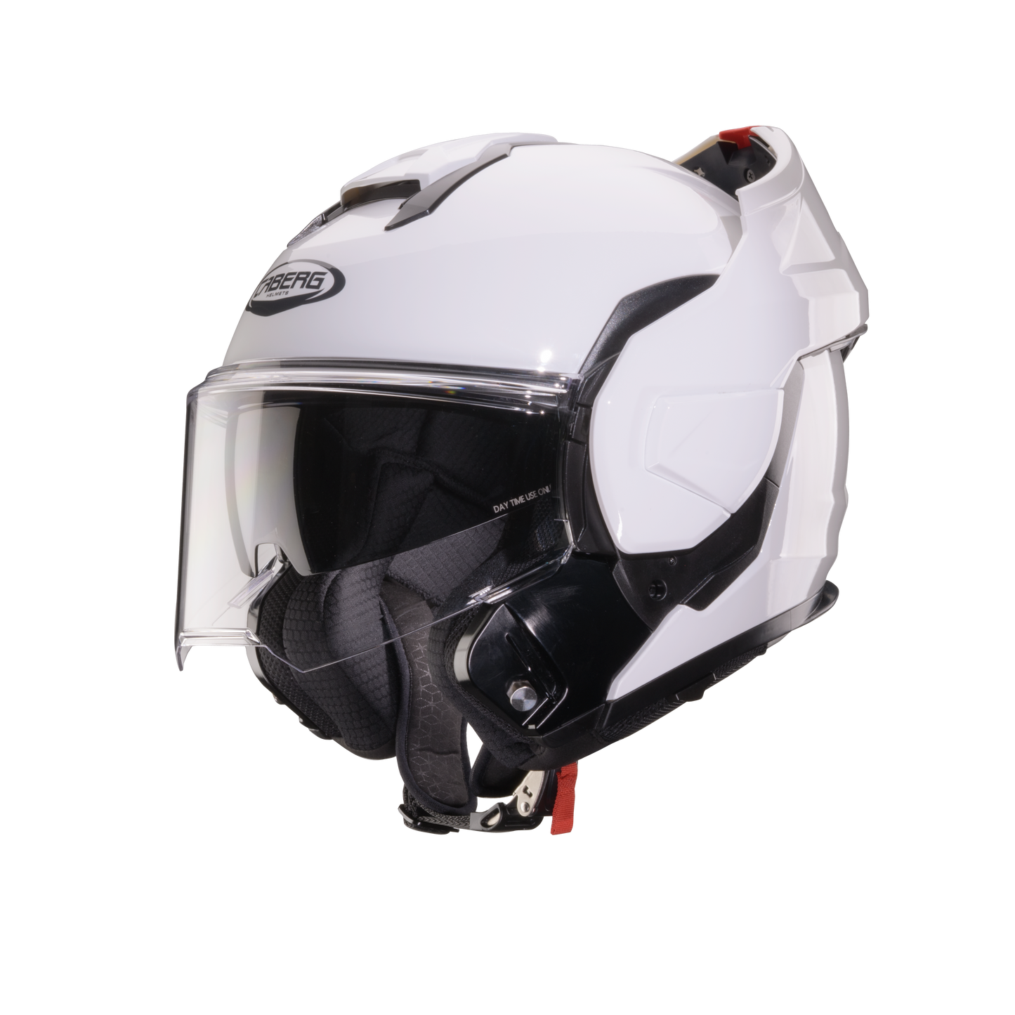 Trip White Flip Up Motorbike Helmet
