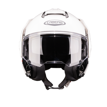 Trip White Flip Up Motorbike Helmet
