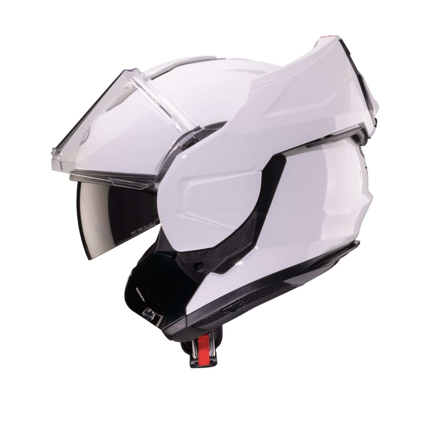 Trip White Flip Up Motorbike Helmet