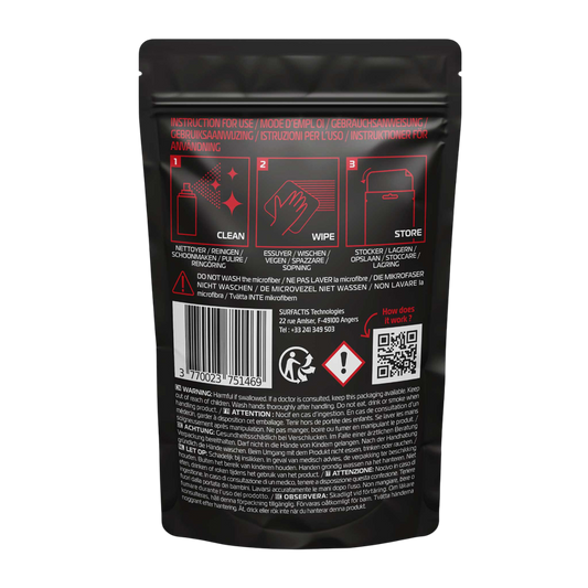 VisioFog Microfibre Anti-Fog Wipe