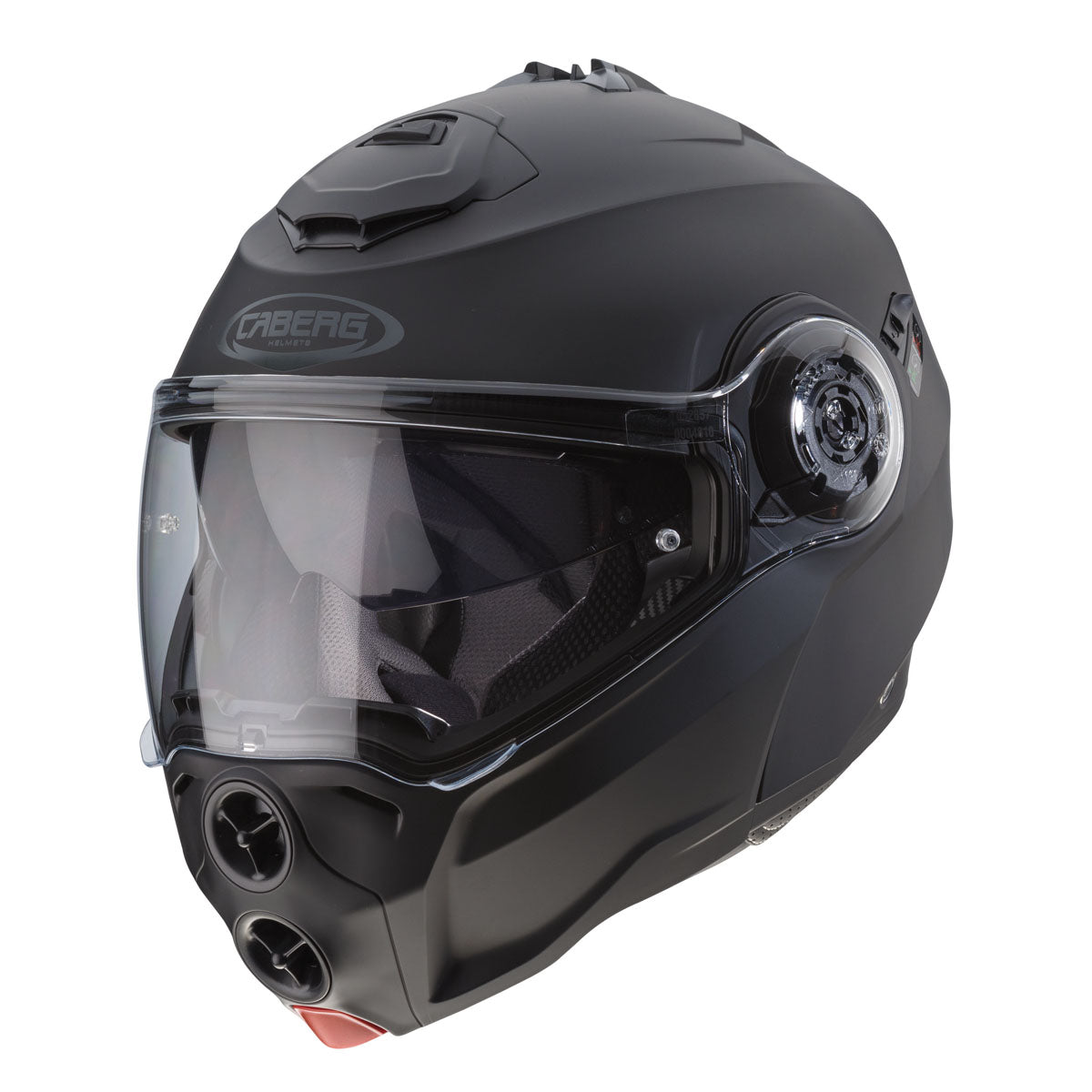 Droid Matt Black Motorbike Helmet