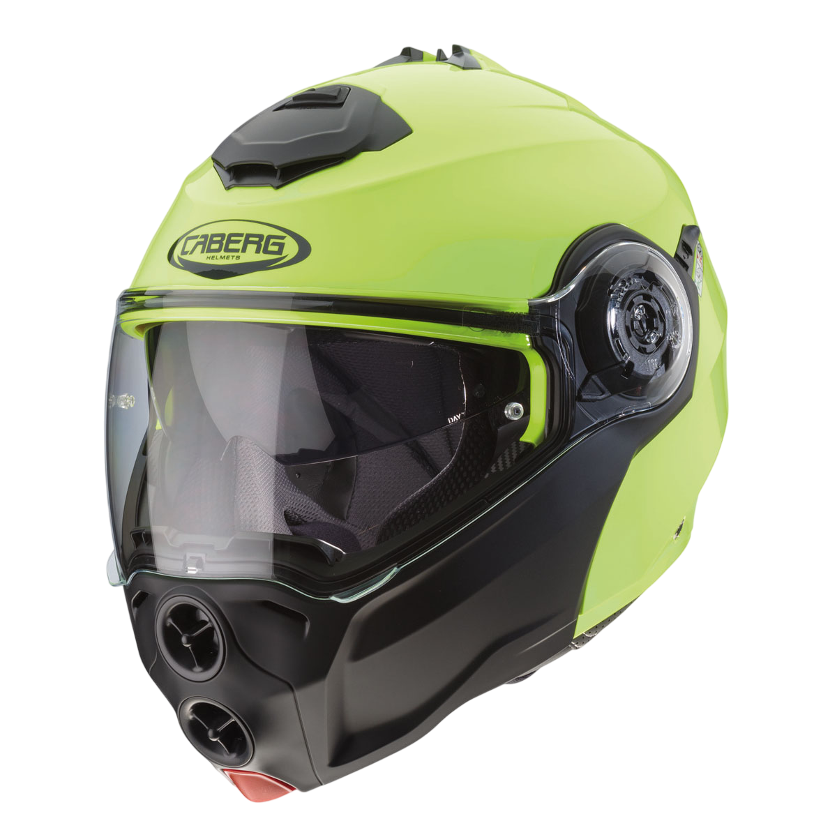 Droid Hi Viz Flip Up Motorbike Helmet