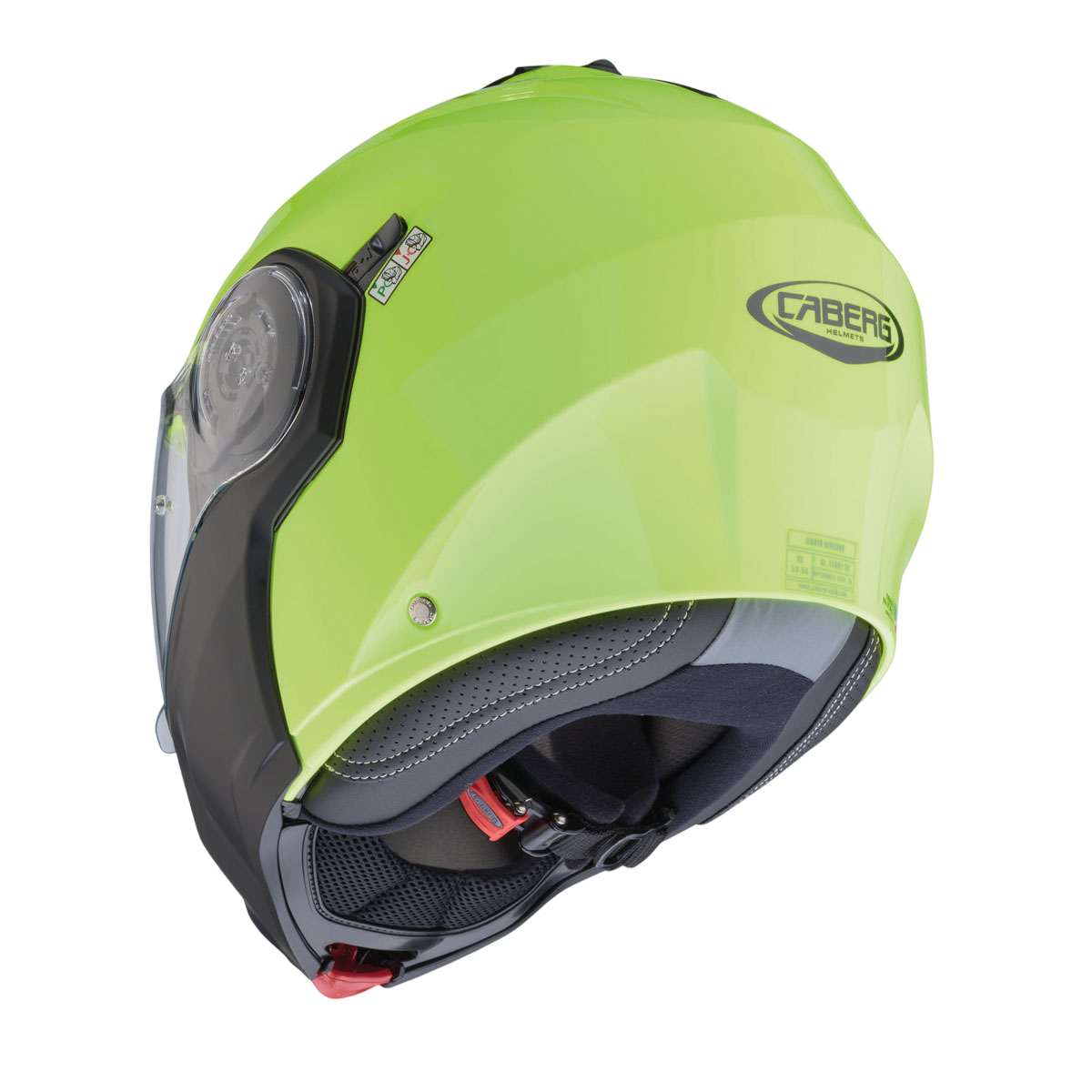 Droid Hi Viz Flip Up Motorbike Helmet