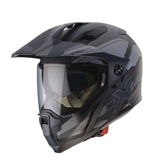 X-Trace Spark Matt Black, Anthracite & Silver Motorbike Helmet