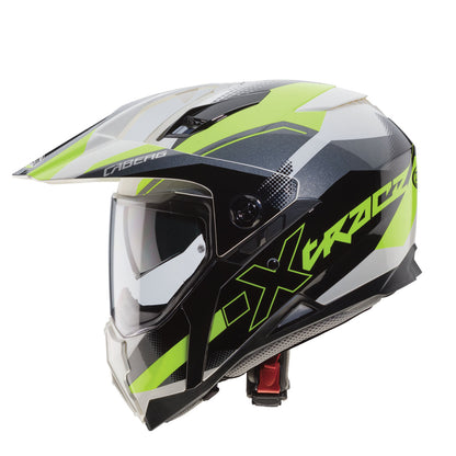 X-Trace Spark Matt Black, Anthracite & Yellow Fluo Motorbike Helmet