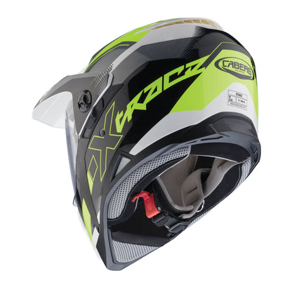 X-Trace Spark Matt Black, Anthracite & Yellow Fluo Motorbike Helmet