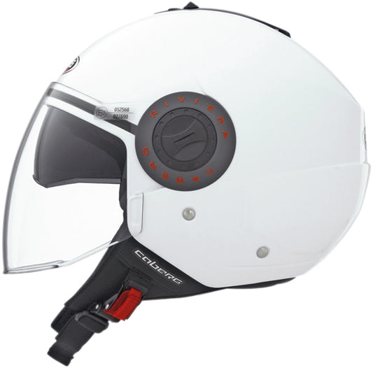 Riviera White Motorbike Helmet