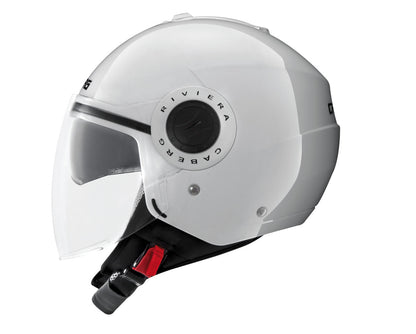 Riviera White Motorbike Helmet