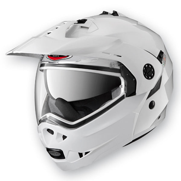 Tourmax Metal White Motorbike Helmet - XS