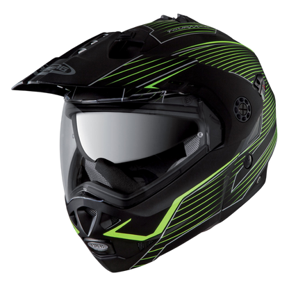 Tourmax Sonic Matt Black & Yellow Fluo Motorbike Helmet