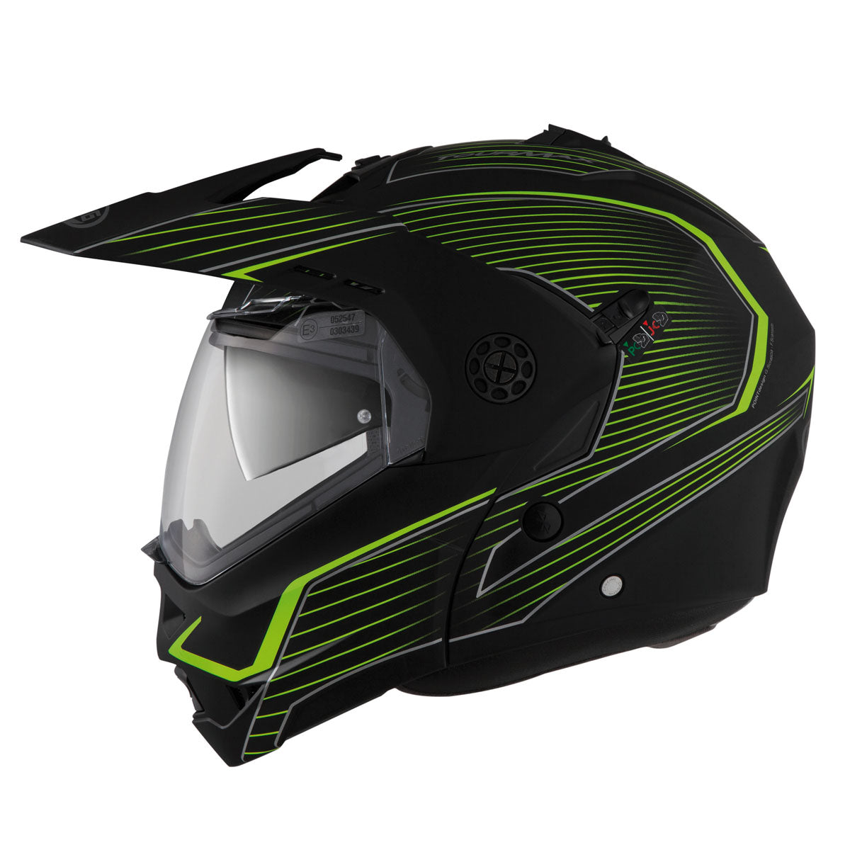Tourmax Sonic Matt Black & Yellow Fluo Motorbike Helmet